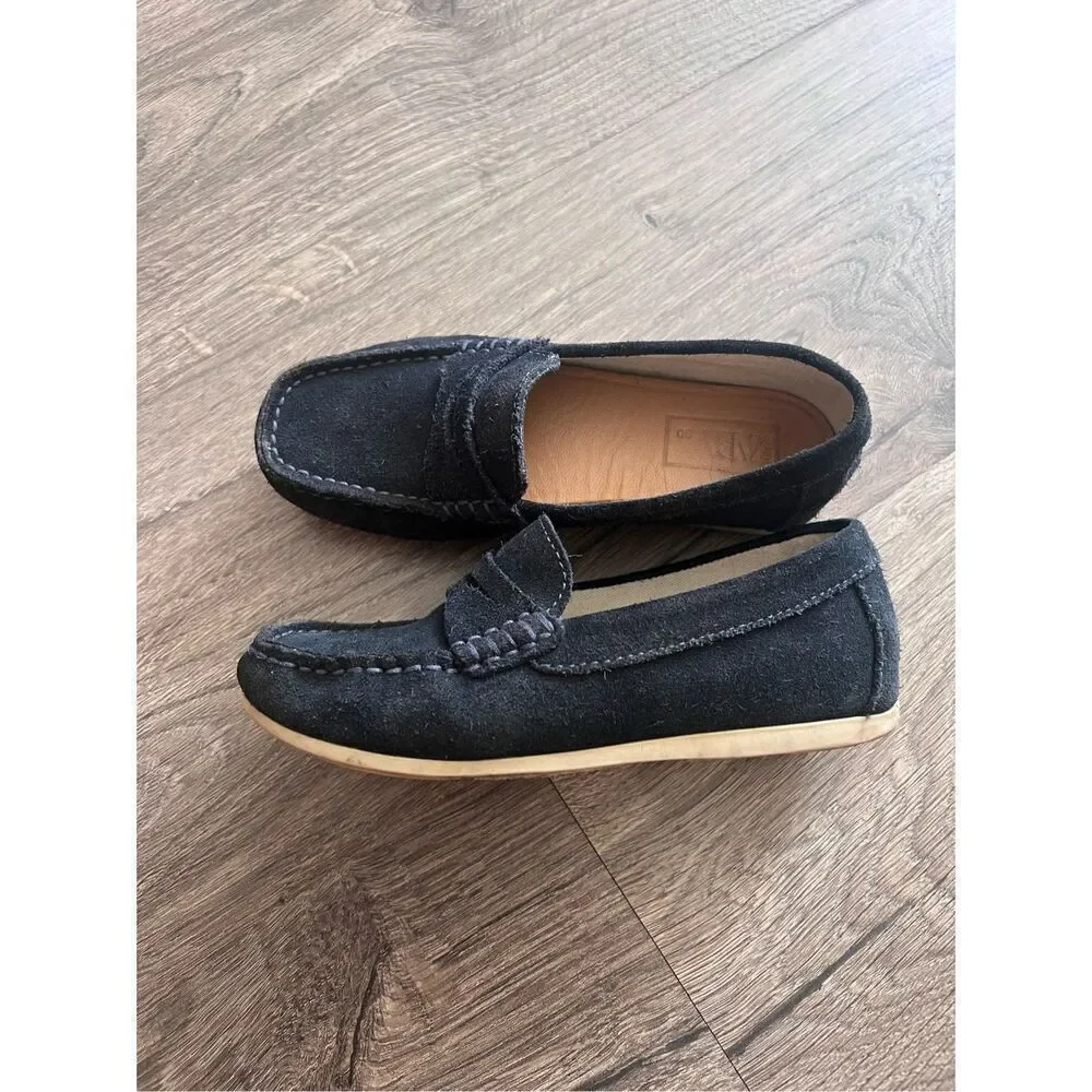 Zara Leather Loafers  suede blue size 30 / 12.5 US